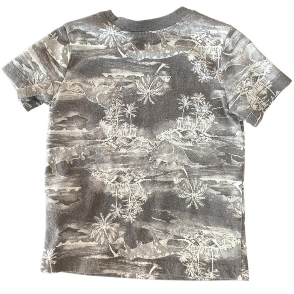 Toddler CHILL Shirt, 2T, OshKosh, Palm Trees, Gray/Teal